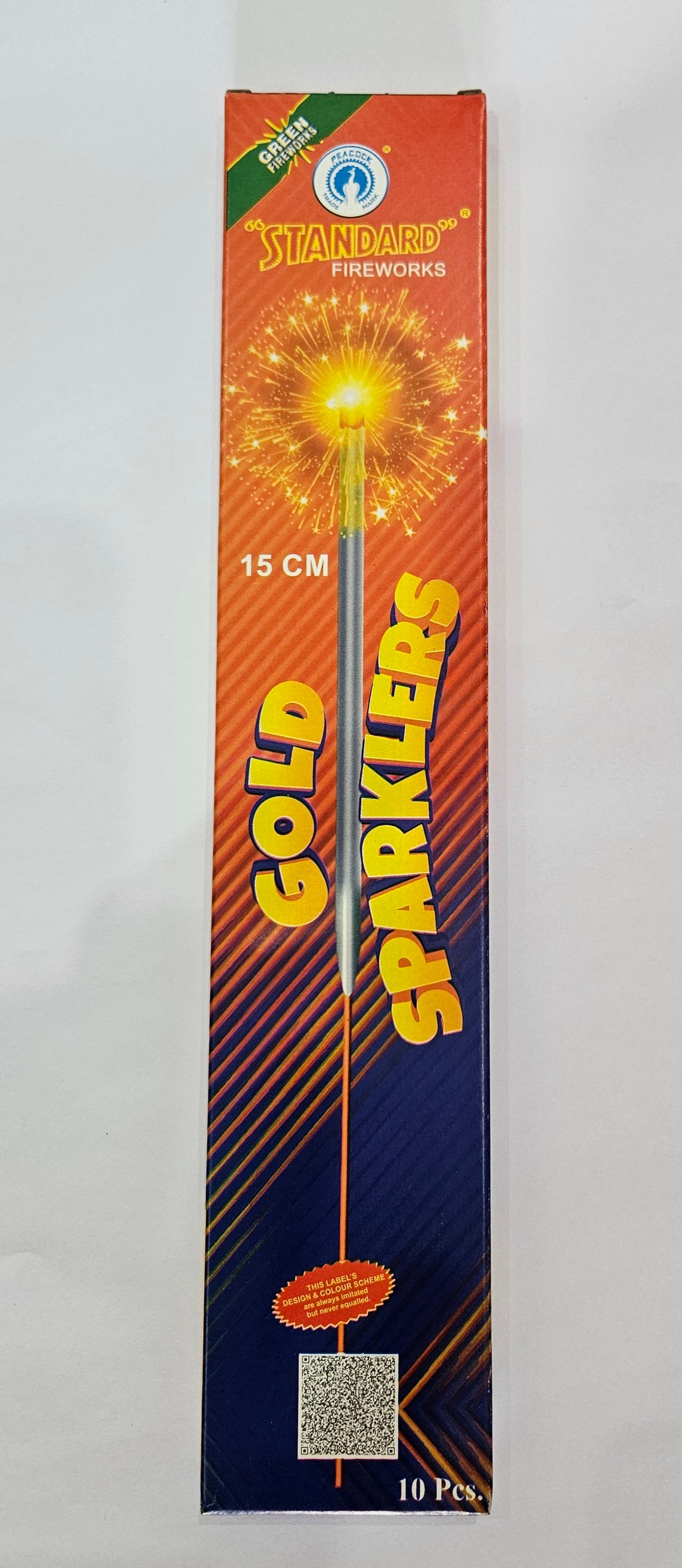 15 CM Gold sparklers (10 pcs)