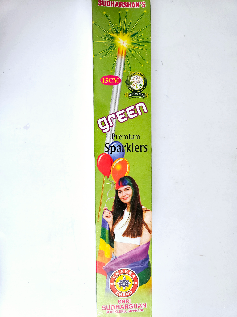 15cm Green Sparklers